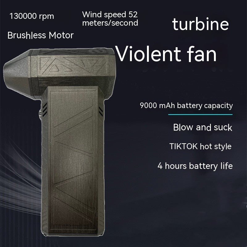 Turbine Fan Silent High Power Jet Fan Brushless Motor Air Duster Fast Recharging Dust Blower Air Blower